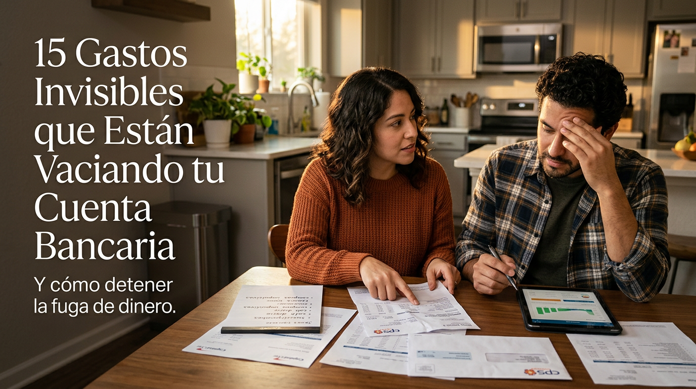 15 Gastos Invisibles que Están Vaciando tu Cuenta Bancaria
