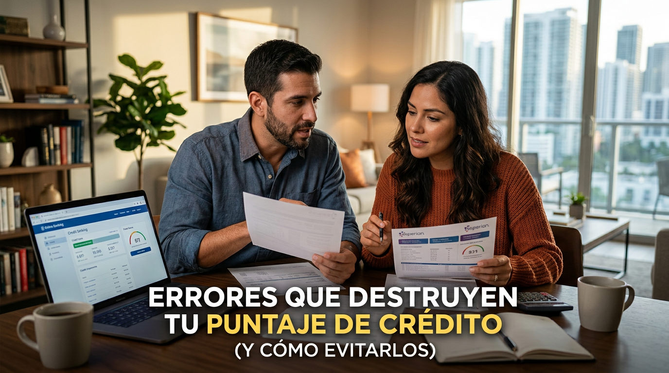 Errores que Destruyen tu Puntaje de Crédito (y Cómo Evitarlos)